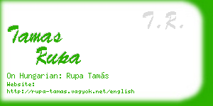 tamas rupa business card